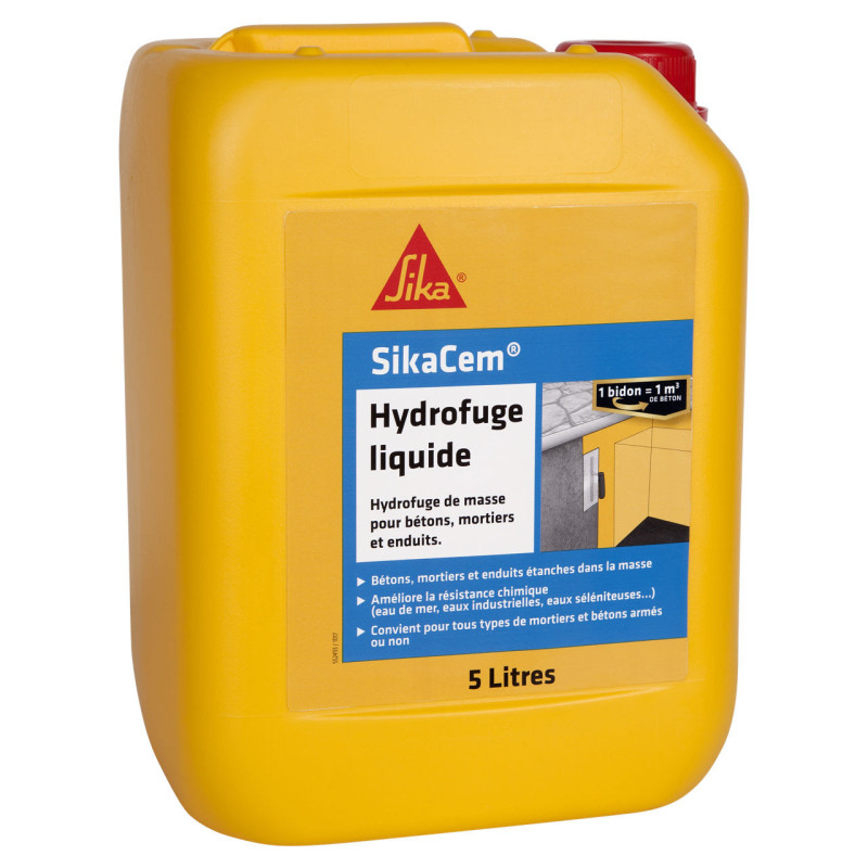 Sikacem hydrofuge liquide - bidon cont. 5 l