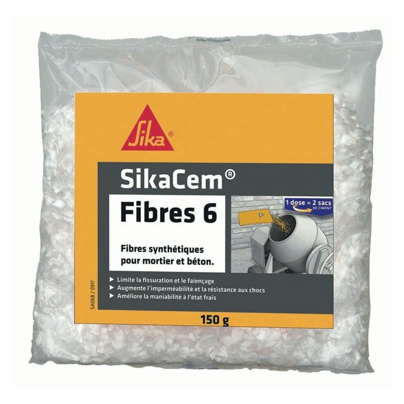 Sikacem fibres-6 mm - dose de 150 gr