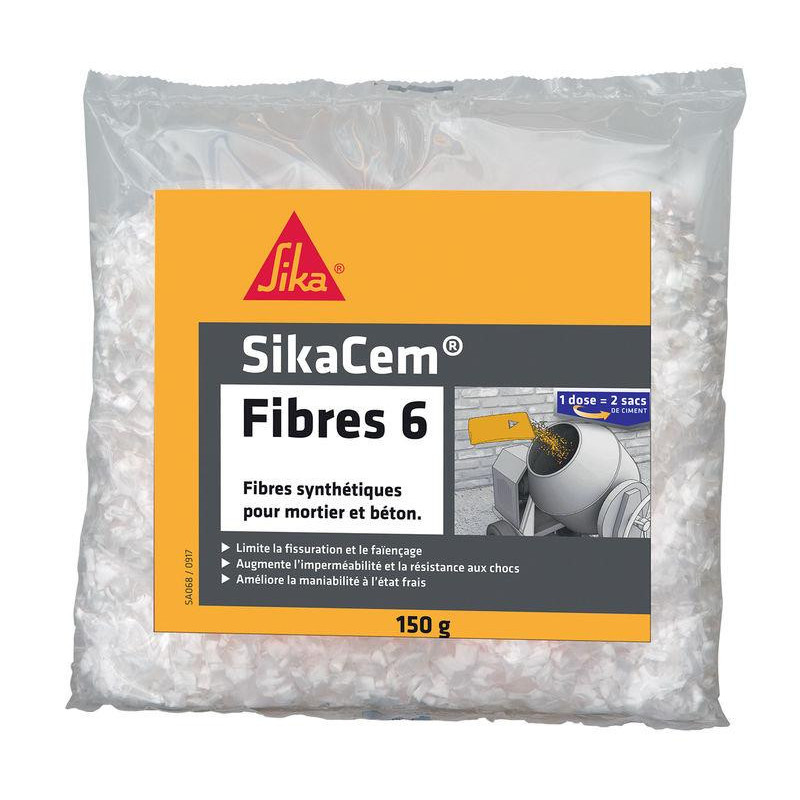 Sikacem fibres-6 mm - dose de 150 gr