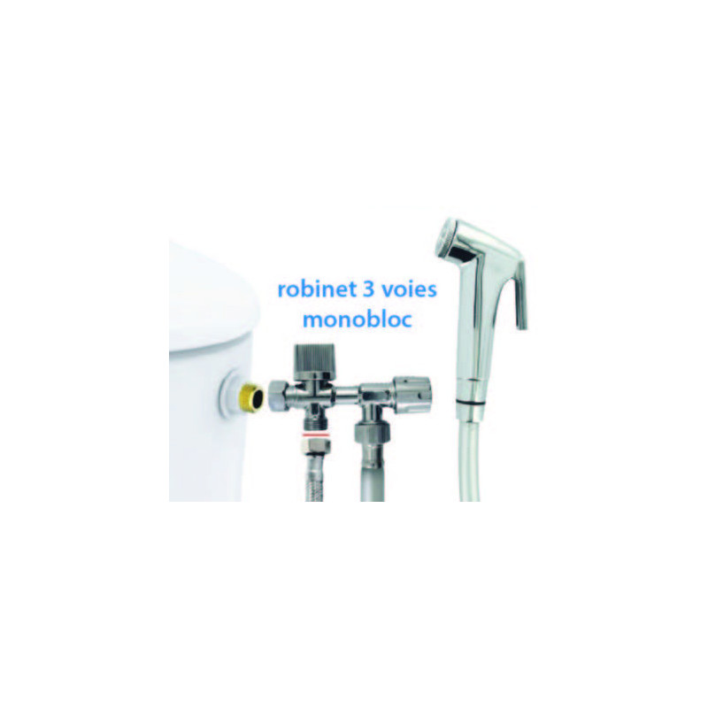 KIT HYGIÈNE-WC ROB 3 VOIES + FLEX + DOUCH + SUPP CHR - 802320