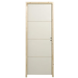 BLOC PORTE ALVEOLAIRE RAINURE 204X83X4 GAUCHE