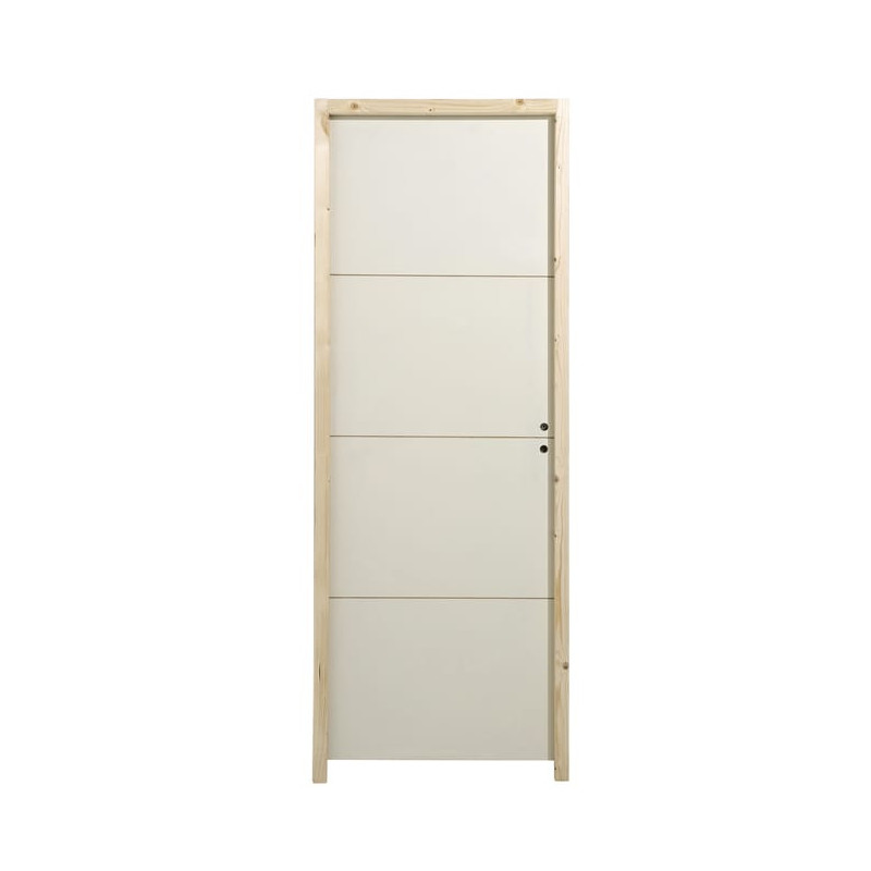 BLOC PORTE ALVEOLAIRE RAINURE 204X83X4 GAUCHE