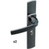 POIGNEE ARTIS DIAMANT NOIR VOYANT PLAQUE