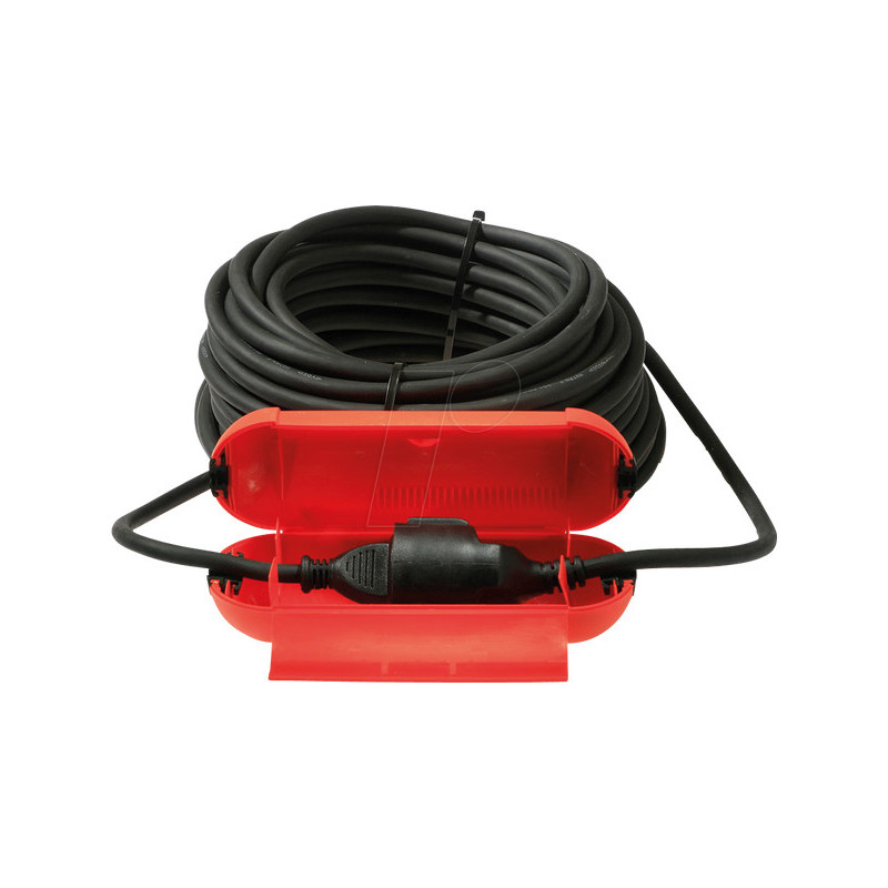 Boîtier de connexion protection - sécurité prise 1 pièce rouge - 48707