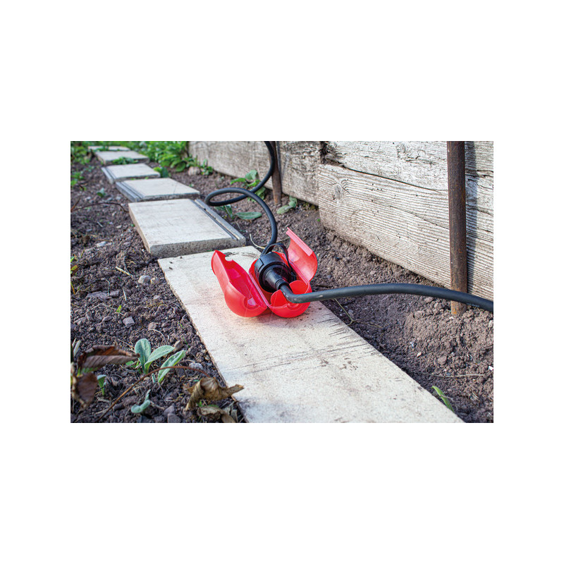 Boîtier de connexion protection - sécurité prise 1 pièce rouge - 48707
