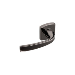 POIGNEE MUZE DIAMANT NOIR BEQUILLE ET ROSACE BEC DE CANNE