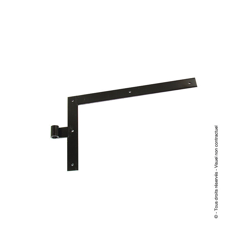 PENTURE EQUERRE NOIR 600 DROITE ET GAUCHE