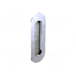 SET 2 POIGNEES OVALES INOX