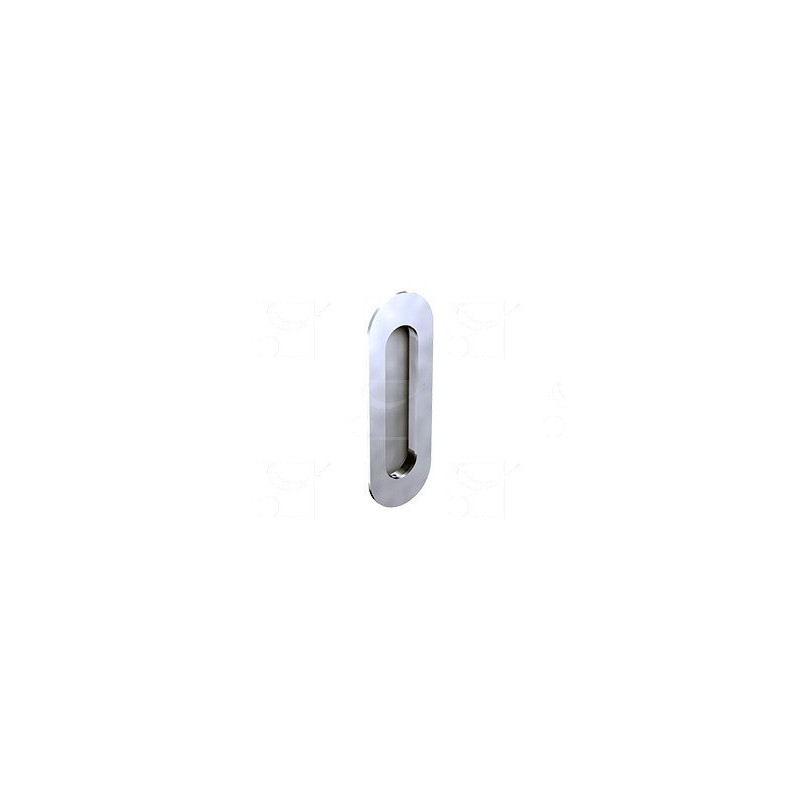 SET 2 POIGNEES OVALES INOX