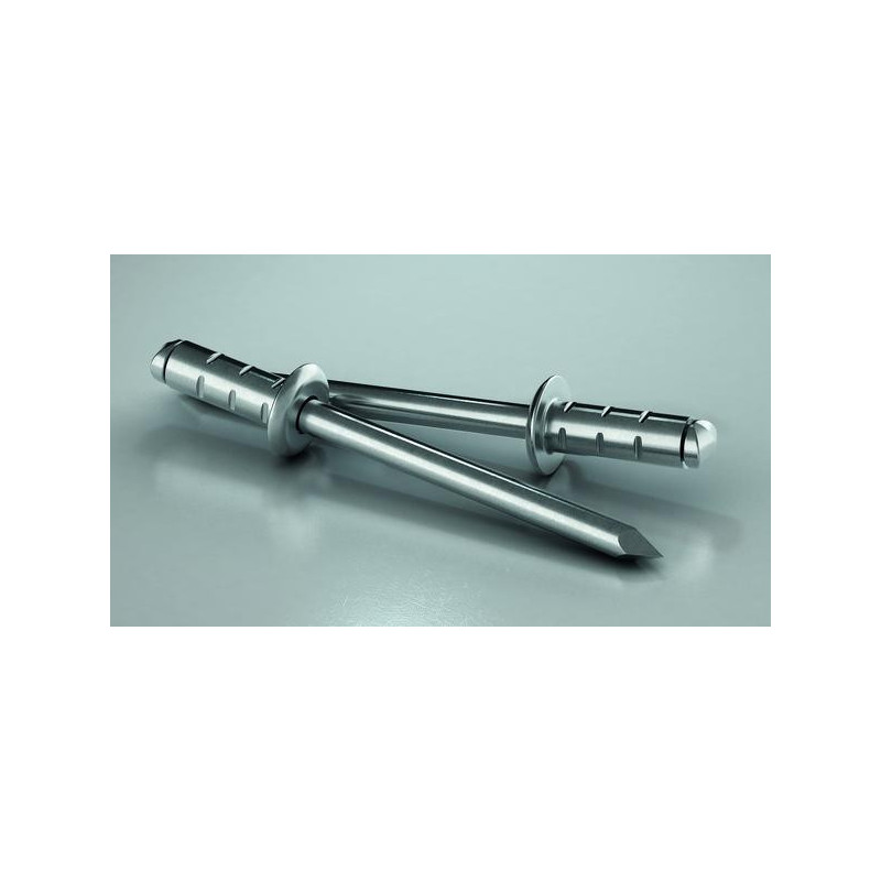 Rivets aveugles PolyGrip alu-acier tête plate 4 x 10 (boîte de 500) - 1433826