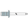 Rivets aveugles PolyGrip alu-acier tête plate 4 x 17 (boîte de 500) - 1433828