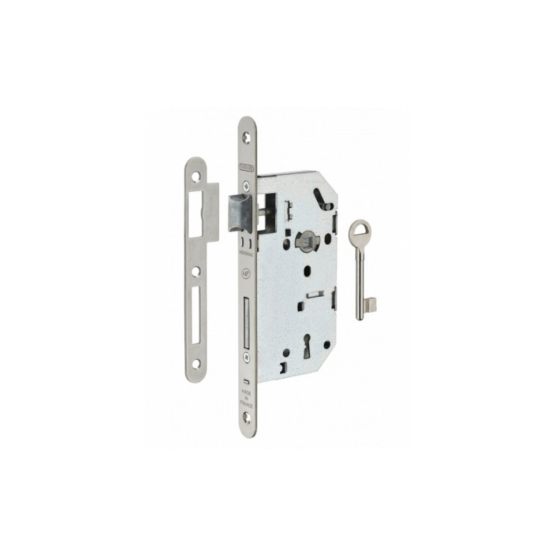 SERRURE ENCASTREE AXE 50 NF L 2T 1C INOX