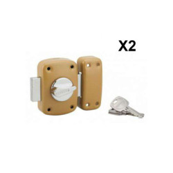 VERROU A BOUTON X2 CORVETTE 45 6 CLES