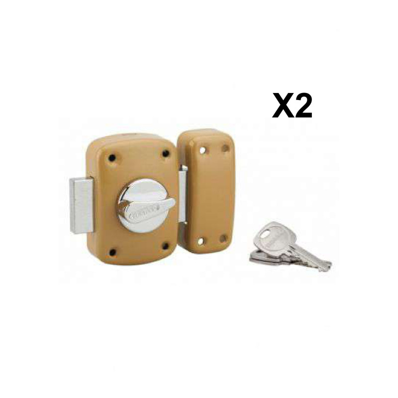 VERROU A BOUTON X2 CORVETTE 45 6 CLES