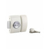 VERROU A BOUTON DESIGN BLANC 45 3 CLES