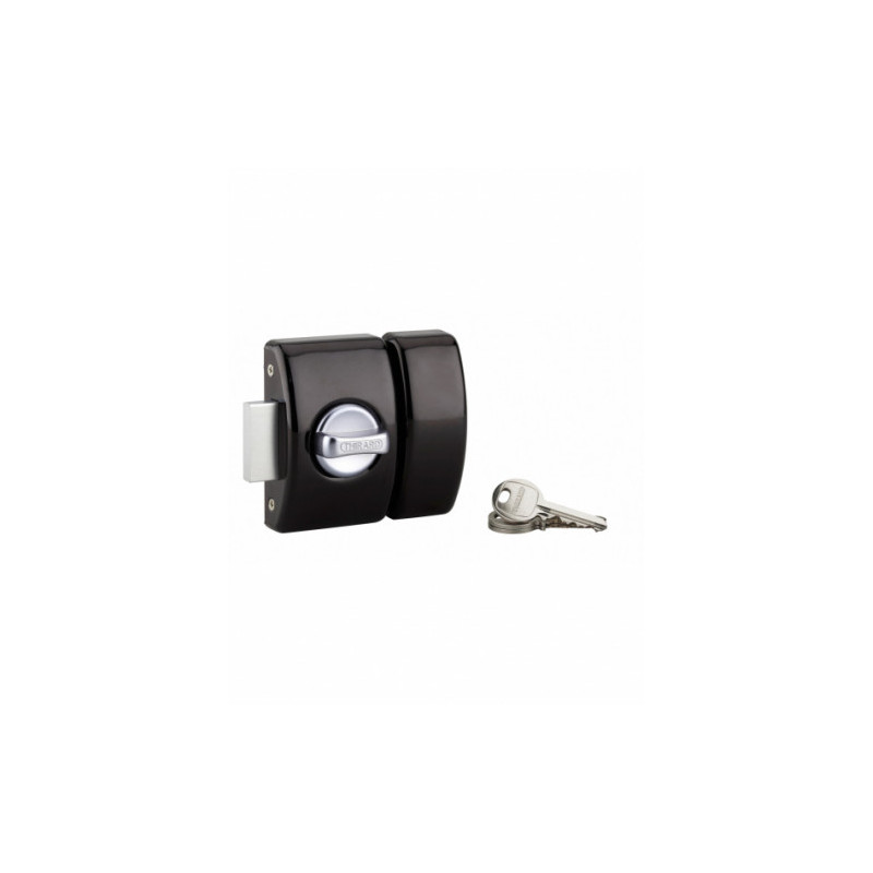 VERROU A BOUTON DESIGN NOIR 45 3 CLES