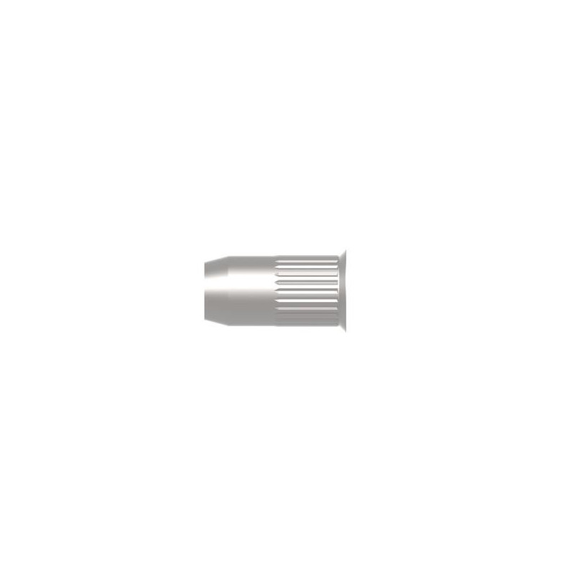 Écrous à sertir acier. cannelés petite tête M5 x 7 x 12.5 (boîte de 250) - 1433712