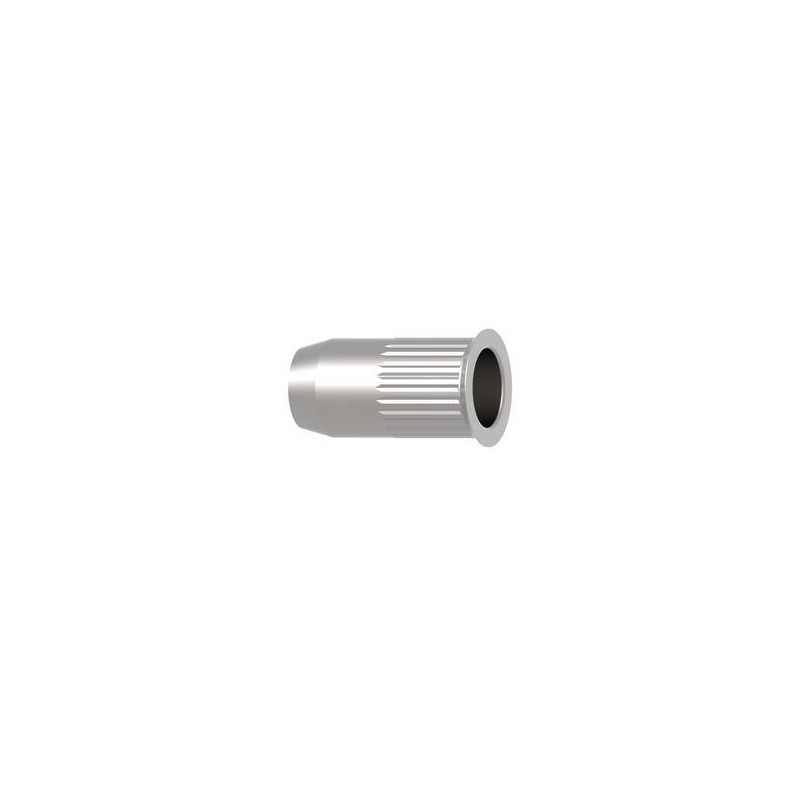 Écrous à sertir acier. cannelés petite tête M5 x 7 x 12.5 (boîte de 250) - 1433712