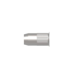 Écrous à sertir acier. cannelés petite tête M6 x 9 x 15.5 (boîte de 250) - 1433713