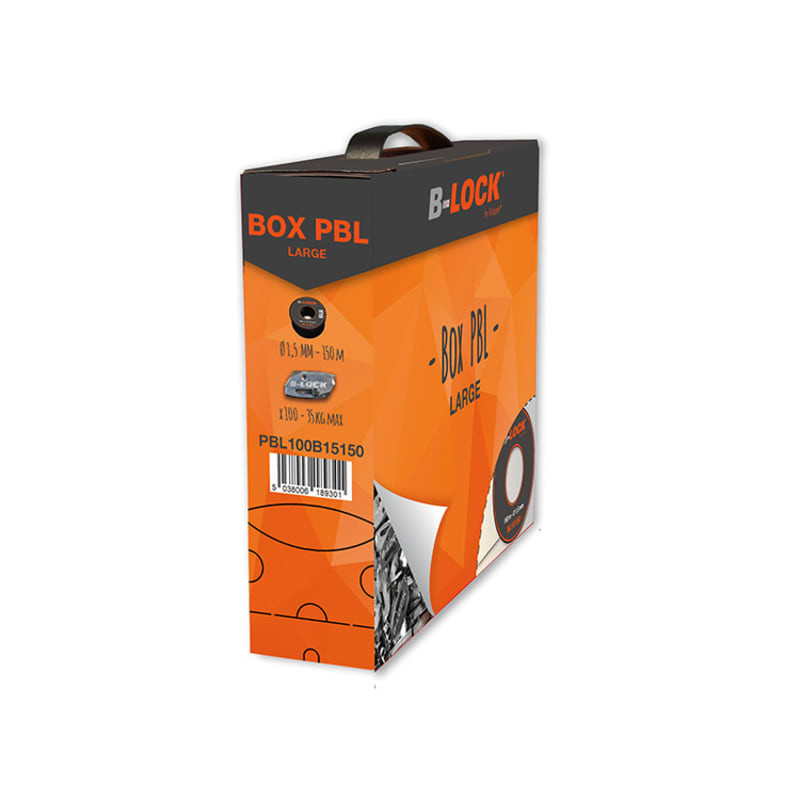 100 galets B-Lock. 1 bobine de 150 m de câble Ø 1.5 mm - PBL100B15150