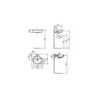 Lave-mains d'angle 34 x 34 x 44 cm NF ULYSSE - E899701