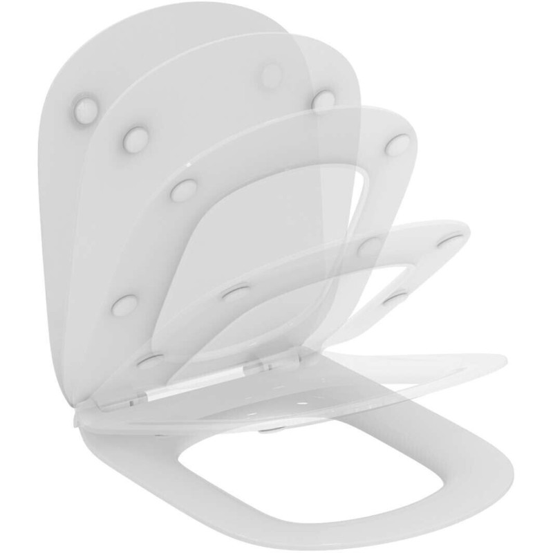 Abattant de toilette ultra plat frein de chite (softclose) blanc - T352701