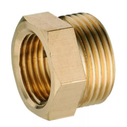 Mamelon mâle-femelle réduit laiton M1-2" F3-8" - 168-2620L1