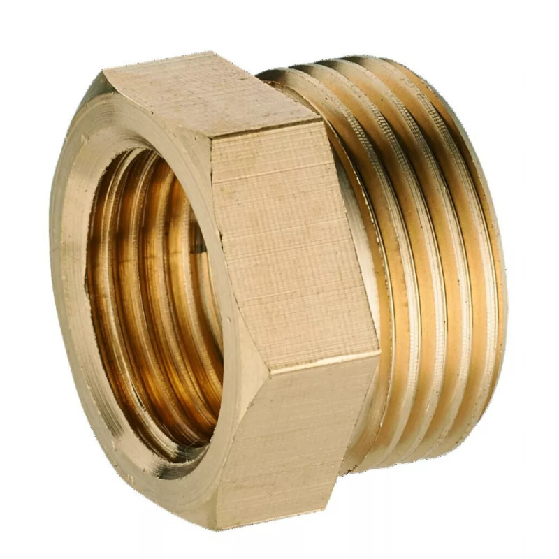 Mamelon mâle-femelle réduit laiton M1-2" F3-8" - 168-2620L1