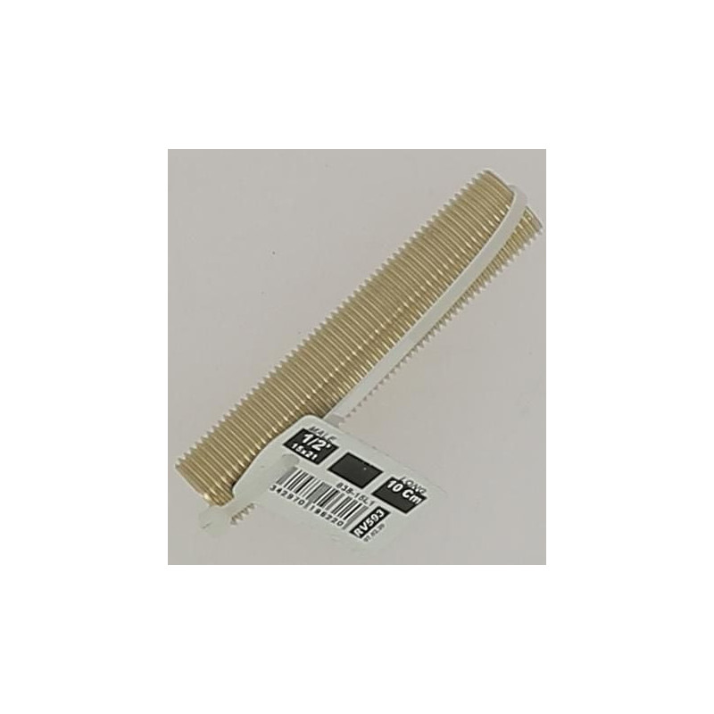 Traversée de cloison laiton 1-2 - 15x21 mm - L. 100 mm - 838-15L1