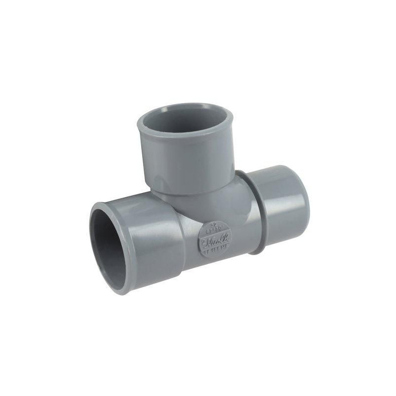 Té pied de biche mâle femelle 87°30 simple diamètre 32mm - UTF188MF