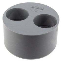 Tampon de réduction mâle femelle double diamètre 100-40-40mm - UT44