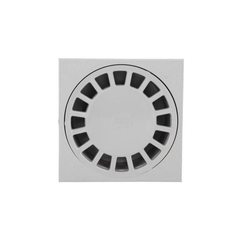 Siphon de cour 15x15 à emboiture incorporée - sortie verticale diamètre 50-40-63mm- PVC - SC456G