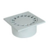 Siphon de cour 20x20 à emboîture incorporée sortie verticale diamètre 80-90mm - SC089G