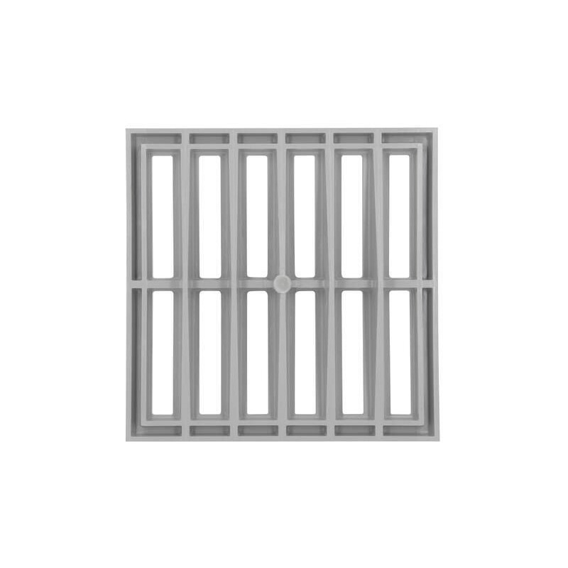 Grille REGD sans cadre gris 25x25cm RPCT - GR25