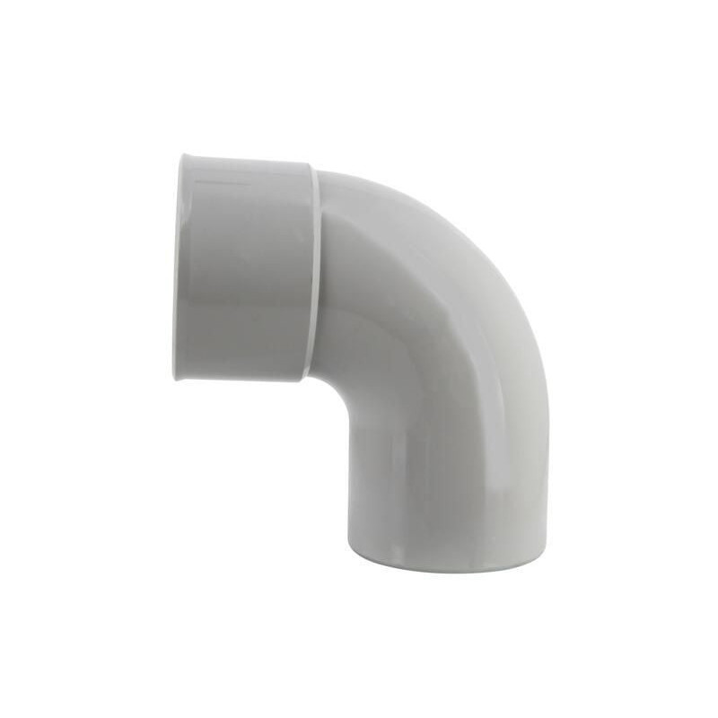 Coude mâle femelle 87°30 gris pour descente diamètre 80mm - UCR8GT