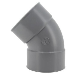 Coude femelle femelle 45° diamètre 125mm - UCX44