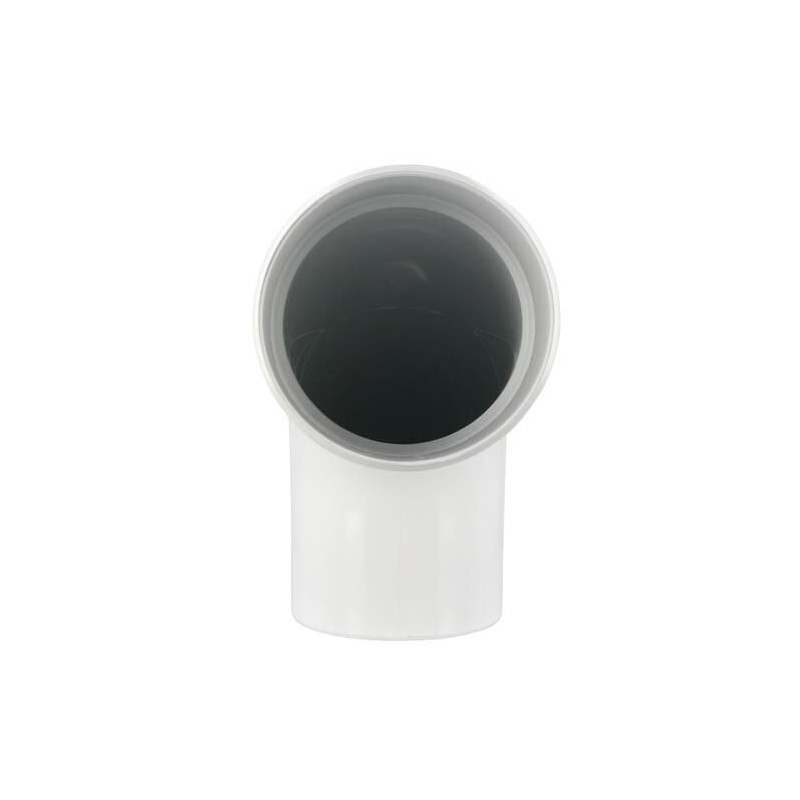 Coude mâle femelle 87°30 blanc pour descente diamètre 100mm - CT8GTB