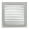 Grille d'aération à visser persienne avec moustiquaire - alu gris - LM2525G