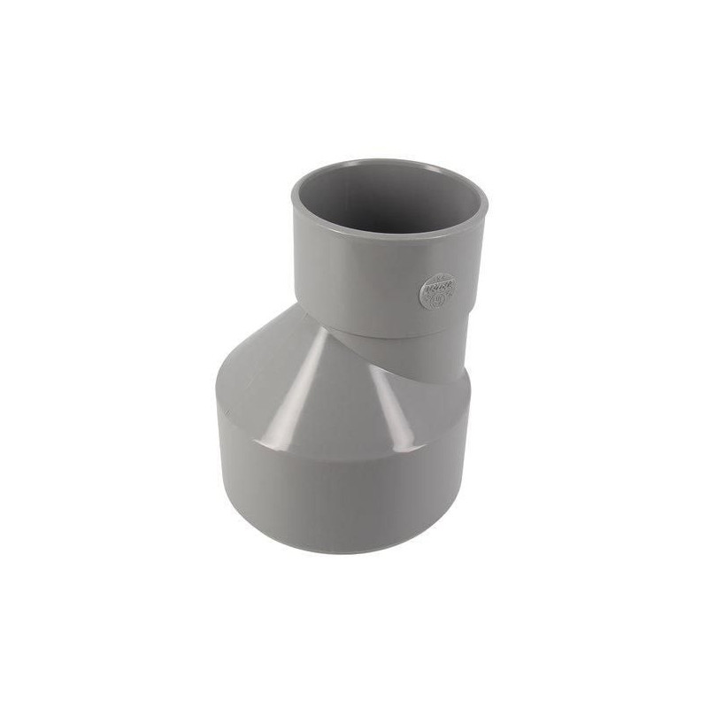 Réduction mâle femelle extérieure excentrée diamètre 125-80mm - UIX4