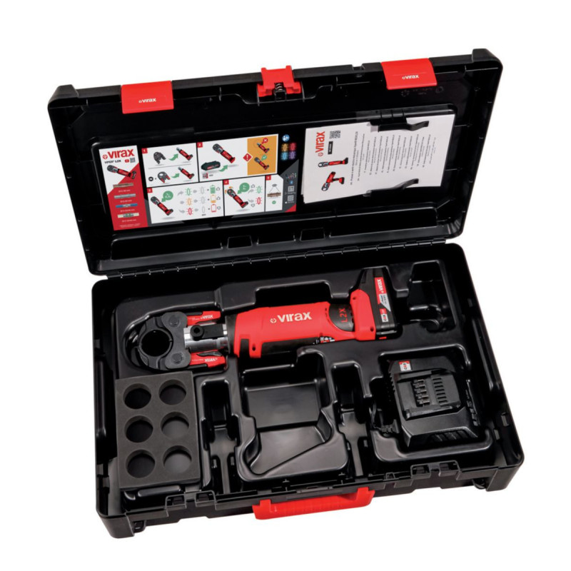 Presse à sertir (sertisseuse) électro-mécanique Viper L2X + 2 batteries - VIRAX 253570