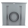 Regard avec 2 bouchons réducteurs doubles PVC longueur 300mm - RITX2B