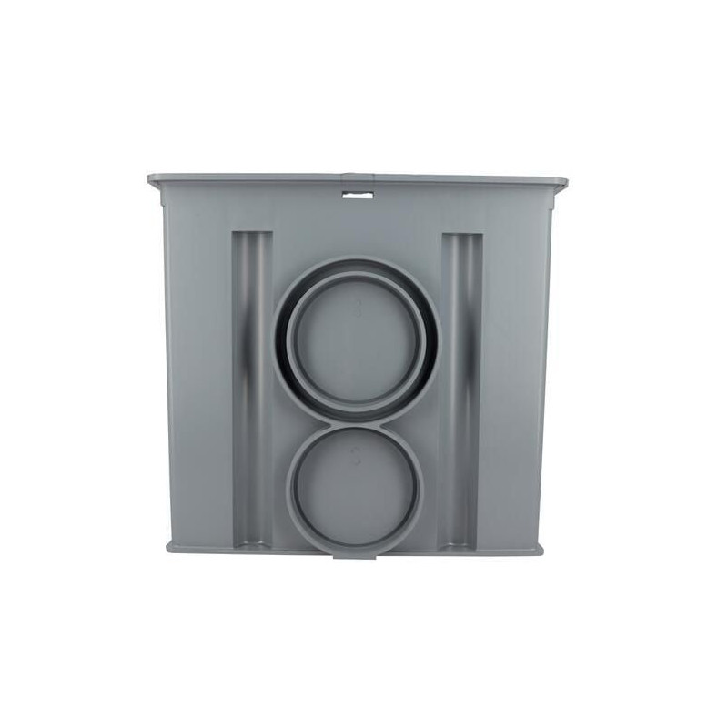 Regard avec 2 bouchons réducteurs doubles PVC longueur 300mm - RITX2B
