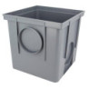 Regard de branchement pour eaux pluviales PVC gris 25x25x25 cm - RPCT