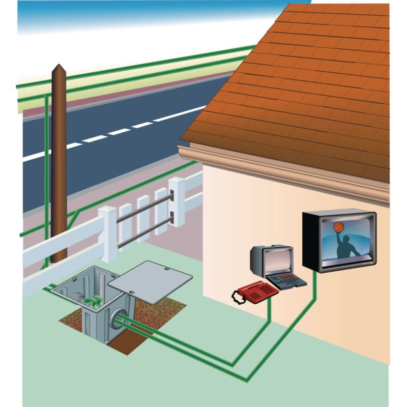 Regard avec 2 bouchons réducteurs doubles PVC longueur 300mm - RITX2B
