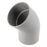 Coude mâle femelle 45° gris pour descente diamètre 100mm - UCT4GT