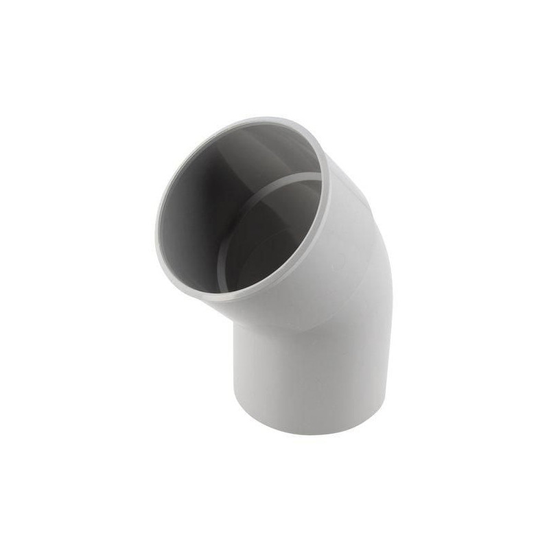 Coude mâle femelle 45° gris pour descente diamètre 80mm - UCR4GT