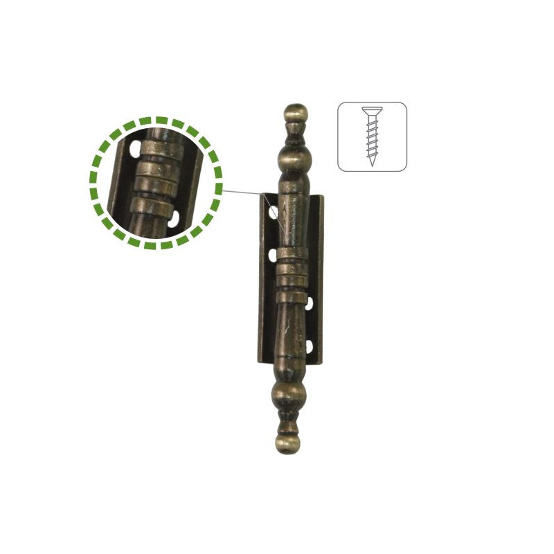Charnière démontable paumelle en zamak 555 110 x 50 - AMIG 22119