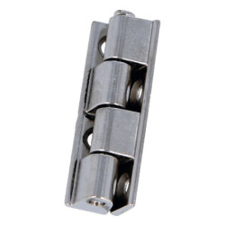 Charnière universelle en zamak paumelle 556 40 x 9 mm nickelé - AMIG 22124