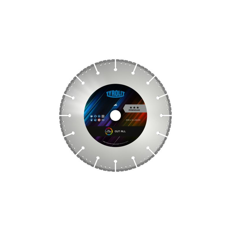 isque à tronçonner diamanté CUT-ALL - 230 x 3 x 22.23 mm - Universel - TYROLIT 34503208