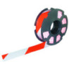 RUBAN CHANTIER "RUBAPLAST" ROUGE BLANC 100MX50MM